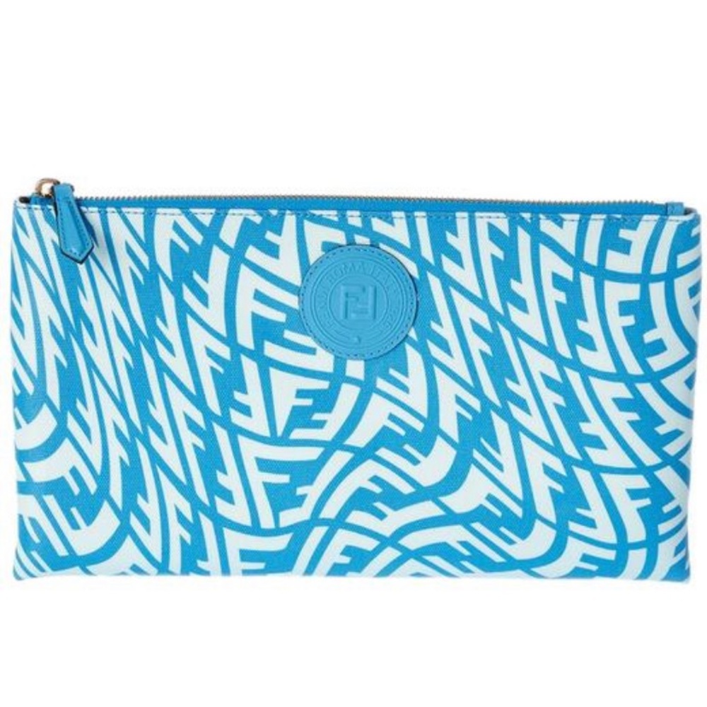Fendi Ff Vertigo Canvas Pouch Woman